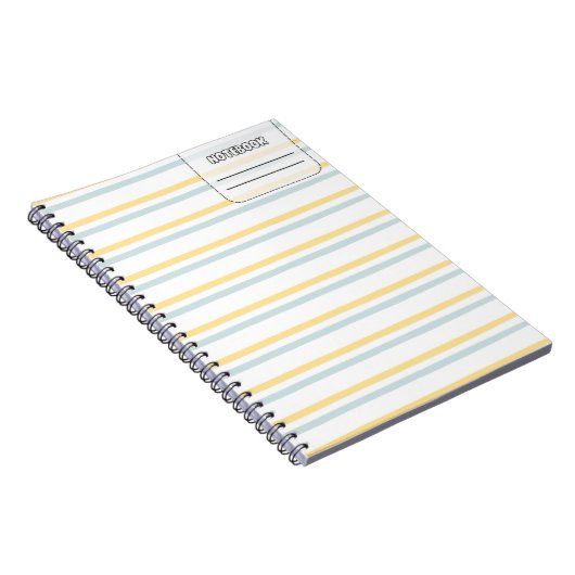 Pastell Color Line-Notebook Notizblock (Rechte Seite)
