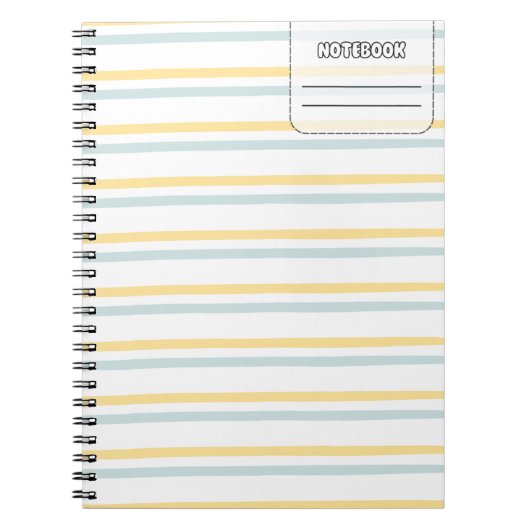 Pastell Color Line-Notebook Notizblock (Vorderseite)