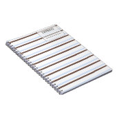 Pastell Color Line-Notebook Notizblock (Rechte Seite)