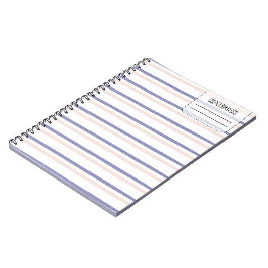 Pastell Color Line-Notebook Notizblock (Linke Seite)