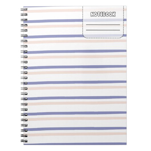 Pastell Color Line-Notebook Notizblock (Vorderseite)