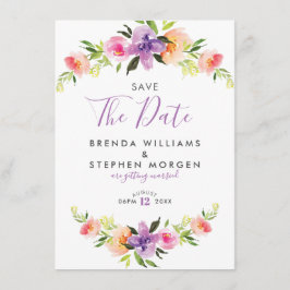 Pastell Colors Blume Kränzergrenze Save The Date