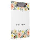 Pastell Colors Garden Blume Grenze Klemmbrett (Rechts)