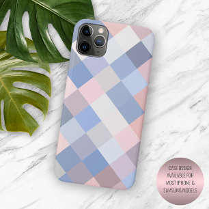 Pastell Coral Blush Pink Violet Blue Pixel Art Case-Mate iPhone Hülle