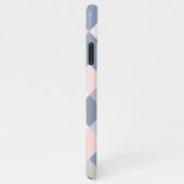 Pastell Coral Blush Pink Violet Blue Pixel Art iPhone Hülle (Rechte Seite)