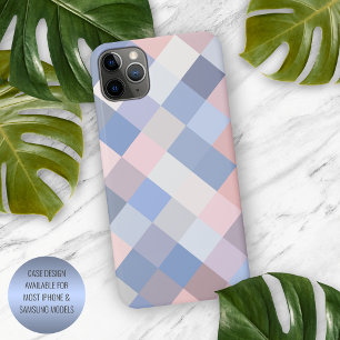 Pastell Coral Blush Pink Violet Blue Pixel Art iPhone 11Pro Max Hülle