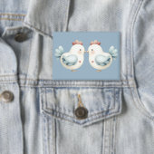 Pastell Cottagecore-Huhn Button (Insitu)