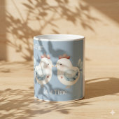 Pastell Cottagecore Huhn Kaffeetasse