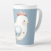 Pastell Cottagecore-Huhn Milchtasse (Rechte Ecke)