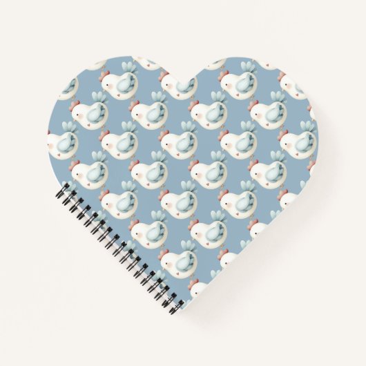 Pastell Cottagecore-Huhn Notizblock (Vorderseite)