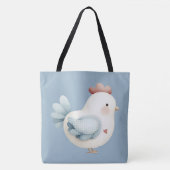 Pastell Cottagecore-Huhn Tasche (Vorderseite)