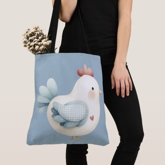 Pastell Cottagecore-Huhn Tasche (Von Nahem)