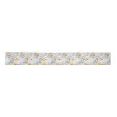 Pastell Cream Floral Abstrakt Satinband (Vorderseite)