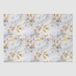 Pastell Cream Floral Abstrakt Seidenpapier