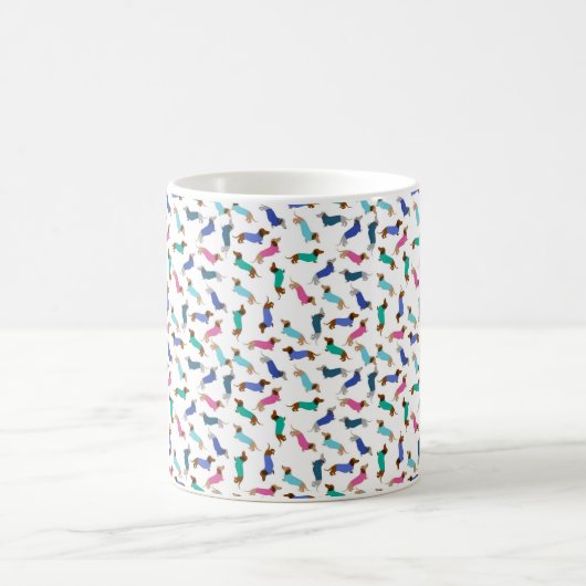 Pastell-Dackeln Kaffee-Tasse Kaffeetasse (Mittel)