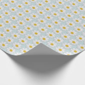 Pastell-Daisy-modernes Geschenkpapier (Ecke)