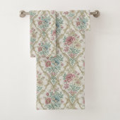 Pastell-Damask-Badetuch im romantischen viktoriani Badhandtuch Set (Insitu)