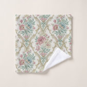 Pastell-Damask-Badetuch im romantischen viktoriani Badhandtuch Set (Waschlappen)