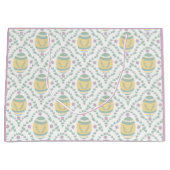 Pastell Damask Ostereier Muster Geschenktasche Große Geschenktüte (Vorderseite)