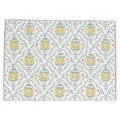 Pastell Damask Ostereier Muster Geschenktasche Große Geschenktüte (Rückseite)