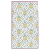 Pastell Damask Ostereier Muster Geschenktasche Kleine Geschenktüte (Rückseite)