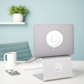 Pastell Dankbarkeit Aufkleber (Laptop auf Schreibtisch)