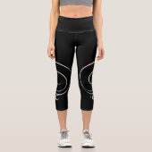 Pastell Dankbarkeit Capri Leggings (Vorderseite)