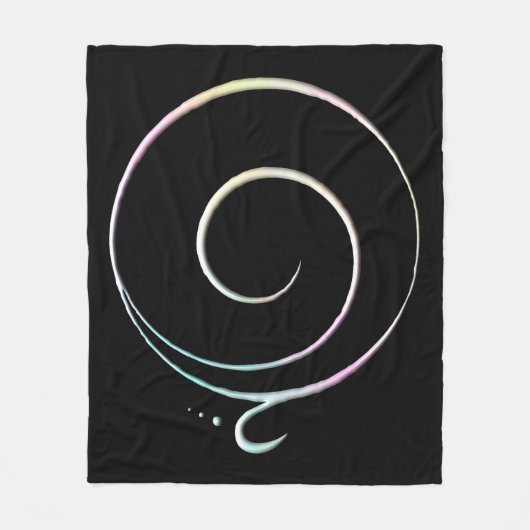 Pastell Dankbarkeit Fleecedecke (Vorderseite)