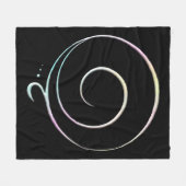 Pastell Dankbarkeit Fleecedecke (Vorderseite (Horizontal))