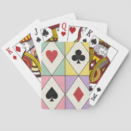 Pastell-Diamant-Spielkarten Spielkarten