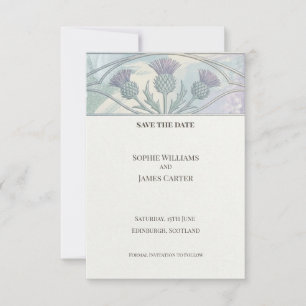 Pastell-Distel Save-The-Date-Karte Save The Date
