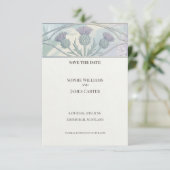 Pastell-Distel Save-The-Date-Karte Save The Date (Stehend Vorderseite)