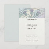Pastell-Distel Save-The-Date-Karte Save The Date (Vorne/Hinten)
