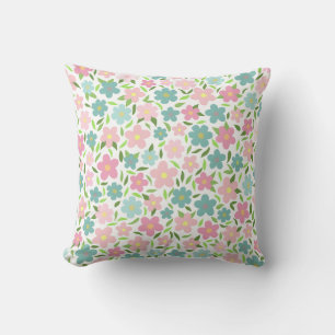 Pastell-Ditsy-Blumen-Shabby-Chic-Coquette Kissen