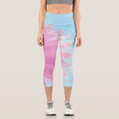 Pastell Dreams Hoch über dem Meer Capri Leggings (Vorderseite)