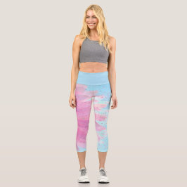 Pastell Dreams Hoch über dem Meer Capri Leggings