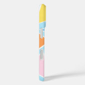 Pastell-Dreiecke auf blassblau Case-Mate iPhone Hülle (Rückseite / Rechts)