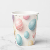 Pastell-Ei-Papier-Partybecher Pappbecher (Rückseite)