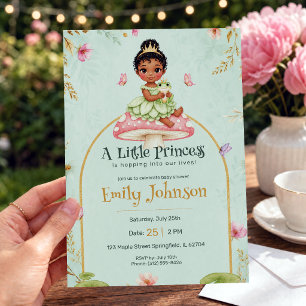 Pastell-Einladung zur Babyparty für kleine Prinzes Einladung