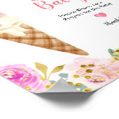Pastell-Eiscreme-Gebete für Baby-Zeichen Poster (Ecke)