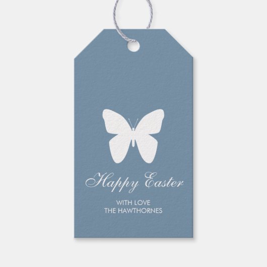 Pastell Elegantes Ostern Geschenkanhänger (Vorderseite)