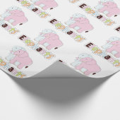 Pastell Elephants Geschenkpapier (Ecke)