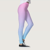 Pastell erblassen Sie - rosa und blaue Steigung Leggings (Rechts)