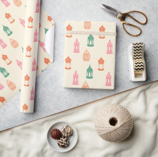 Pastell-Fanous-Laternen-Verpackungspapier Geschenkpapier (Kunsthandwerk)