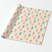 Pastell-Fanous-Laternen-Verpackungspapier Geschenkpapier (Ungerollt)
