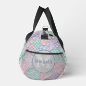 Pastell-Fantasy-Patchwork-Monogramm Duffle Bag (Rechts)