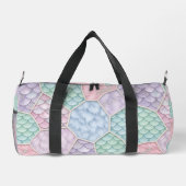 Pastell-Fantasy-Patchwork-Monogramm Duffle Bag (Rückseite)