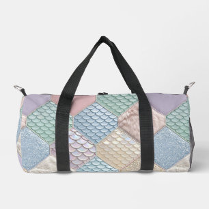 Pastell-Farben Whimsical Märchen-Patchwork-Reiseta Duffle Bag