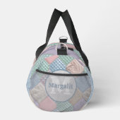 Pastell-Farben Whimsical Märchen-Patchwork-Reiseta Duffle Bag (Rechts)