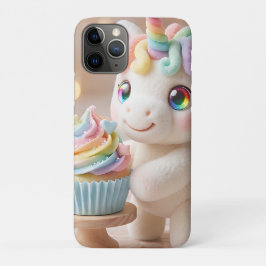 Pastell-Farbene Einhorn mit Regenbogen-Cupcake Case-Mate iPhone Hülle